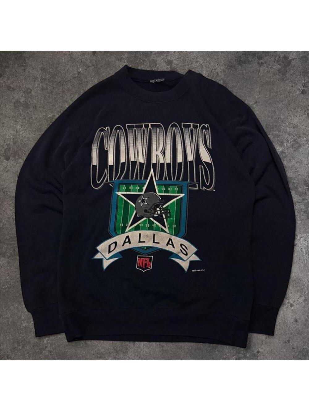 Fire Vintage Dallas Cowboys crewneck sweatshirt beautiful graphic